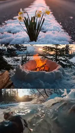 Winter collage