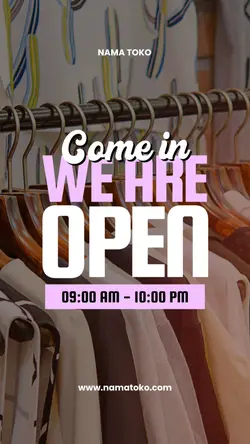 story : we are open