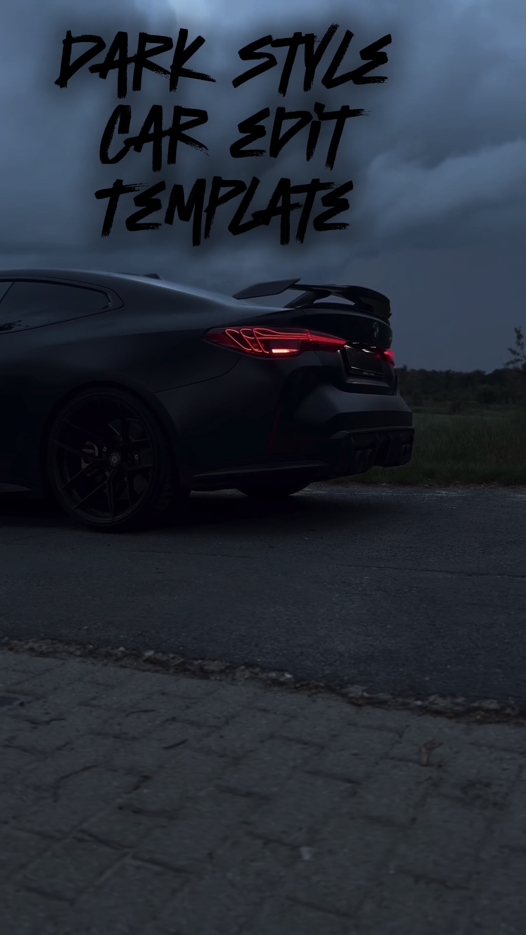 Dark car template 🔥