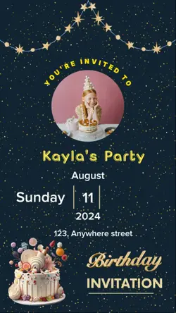 birthday invitation