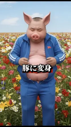 獣人化豚に変身