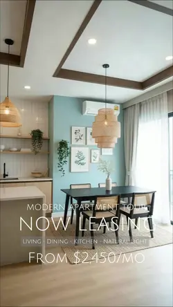 Modern apartment tour — highlight the details