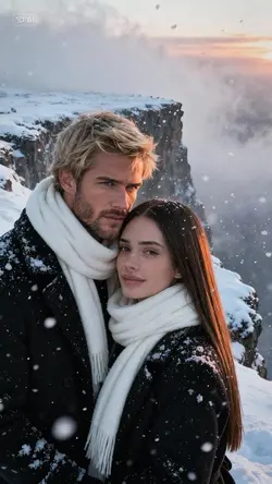 AI Snow Couple