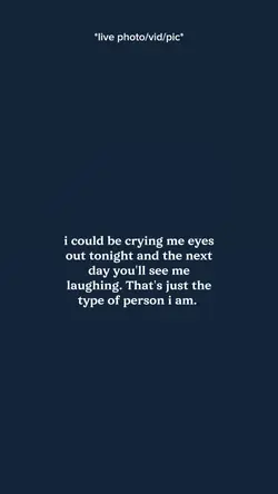 Type of person i am