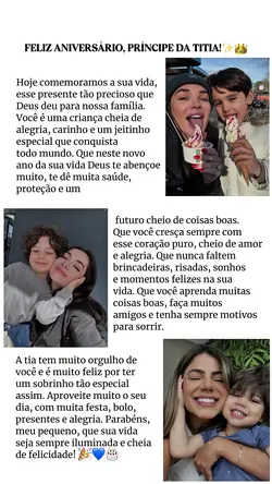 aniversário sobrinho