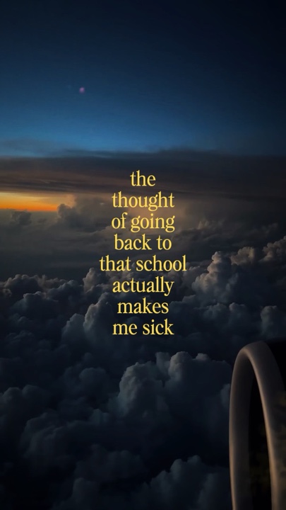 the thought of going