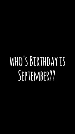 September Birthday 