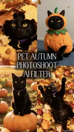 Autumn photoshoot ai