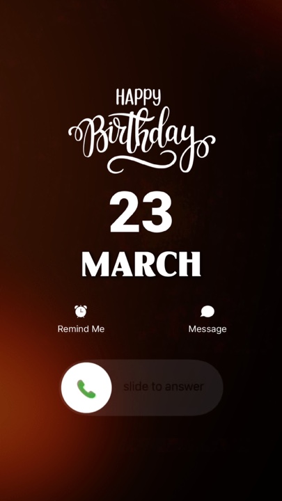 CUMPLEAÑOS 23 DE MARZO