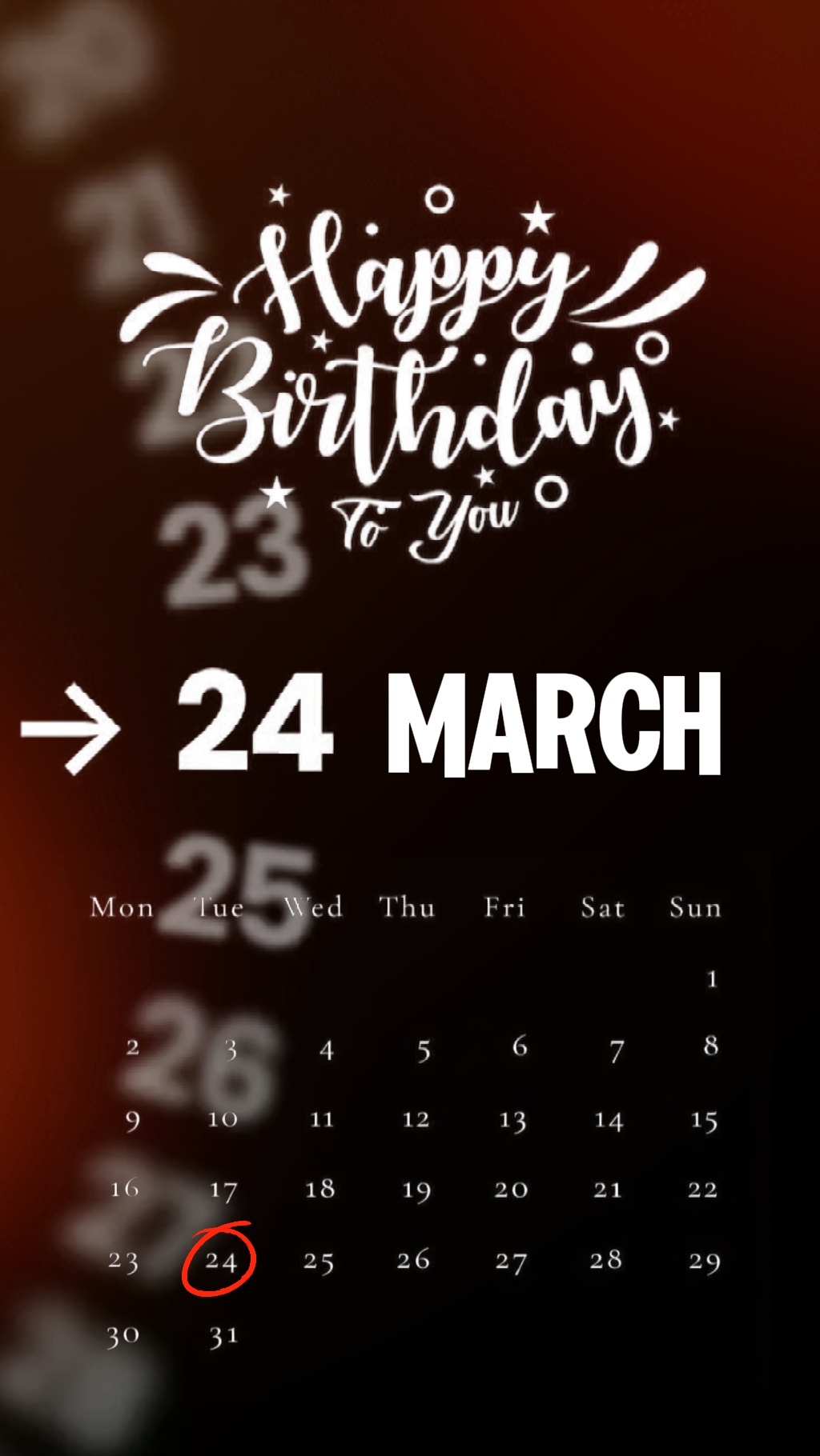 ULANG TAHUN 24 MARET