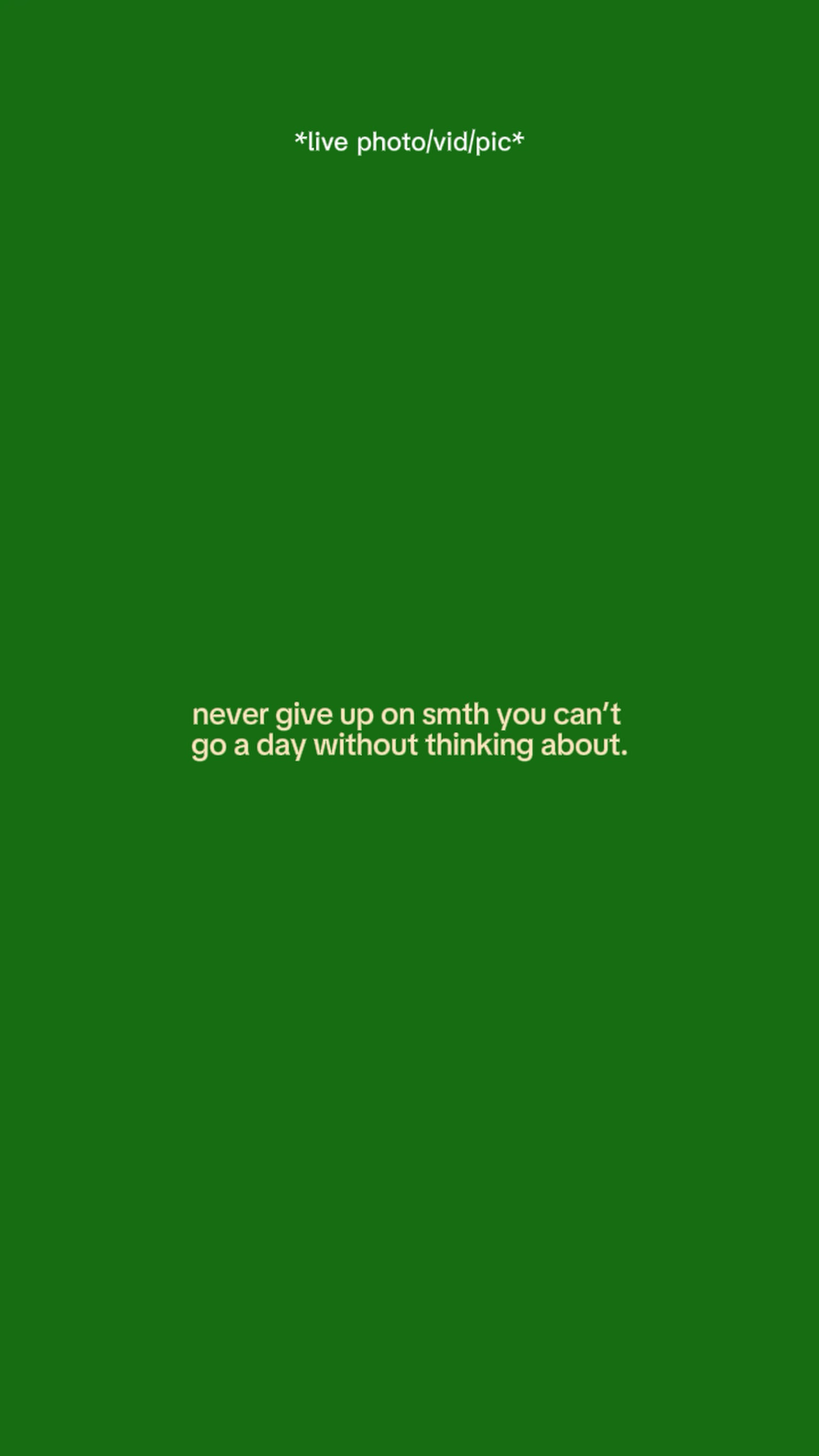 never give up 