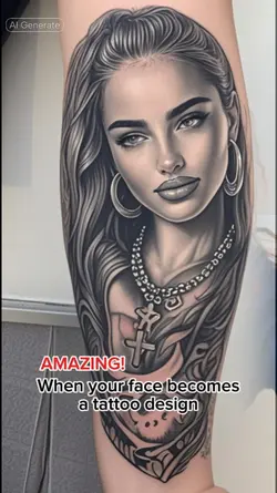 Face Tattoo Design