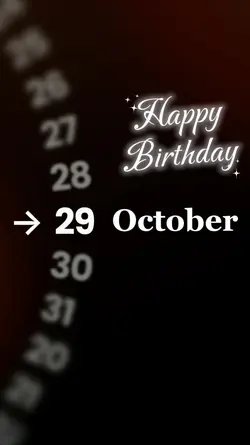 HBD 29 October