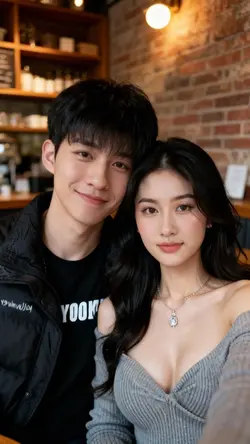 Ảnh cặp đôi selfie 