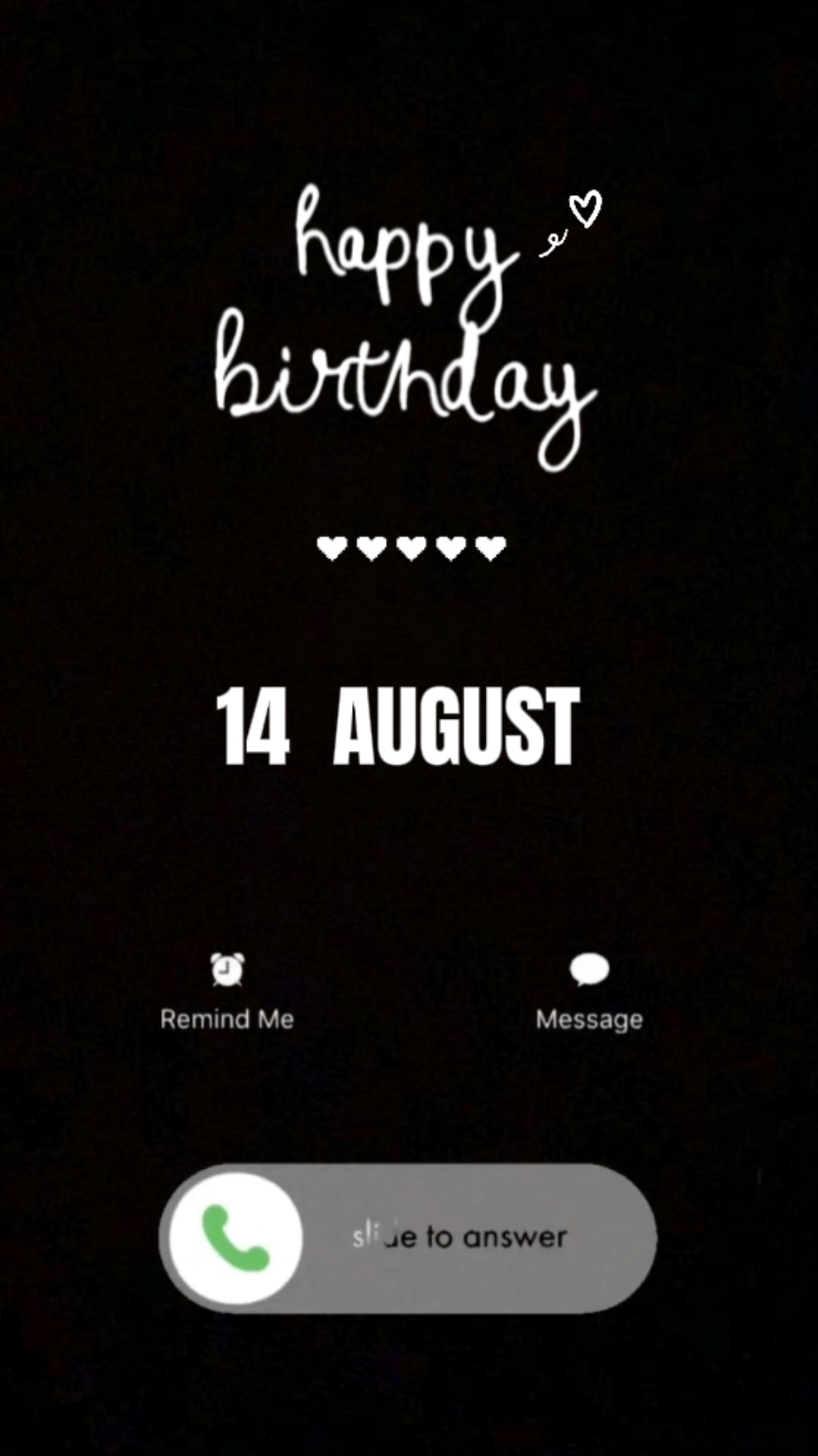 LLAMADA CUMPLEAÑOS 14 DE AGOSTO 