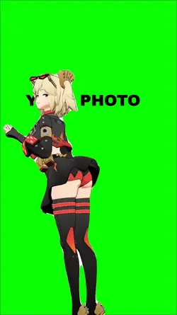 anime greenscreen 2
