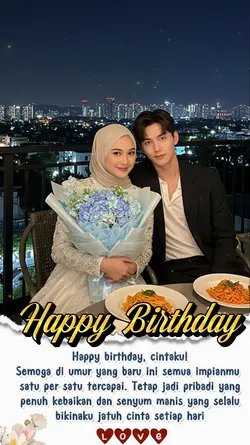 Happy birthday cinta