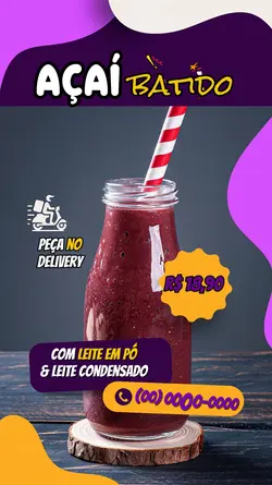 açaí garrafa
