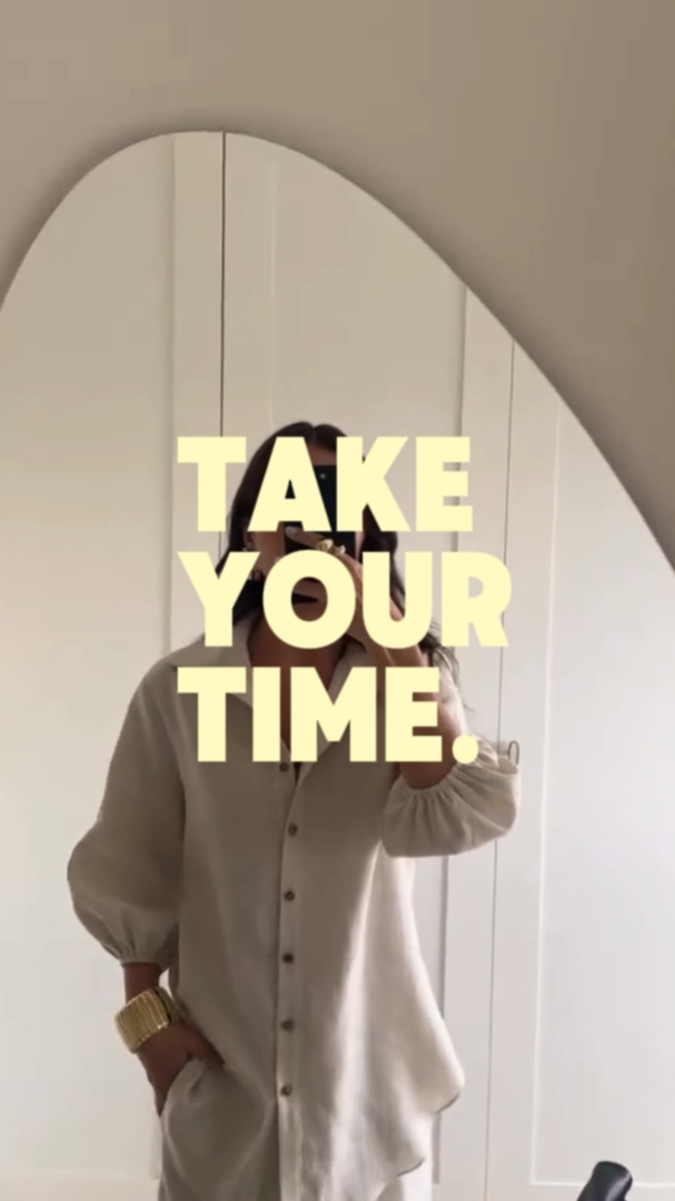 Tómate tu tiempo