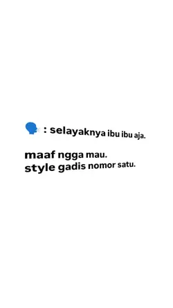 Selayaknya ibu ibu 