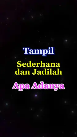 tampil sederhana