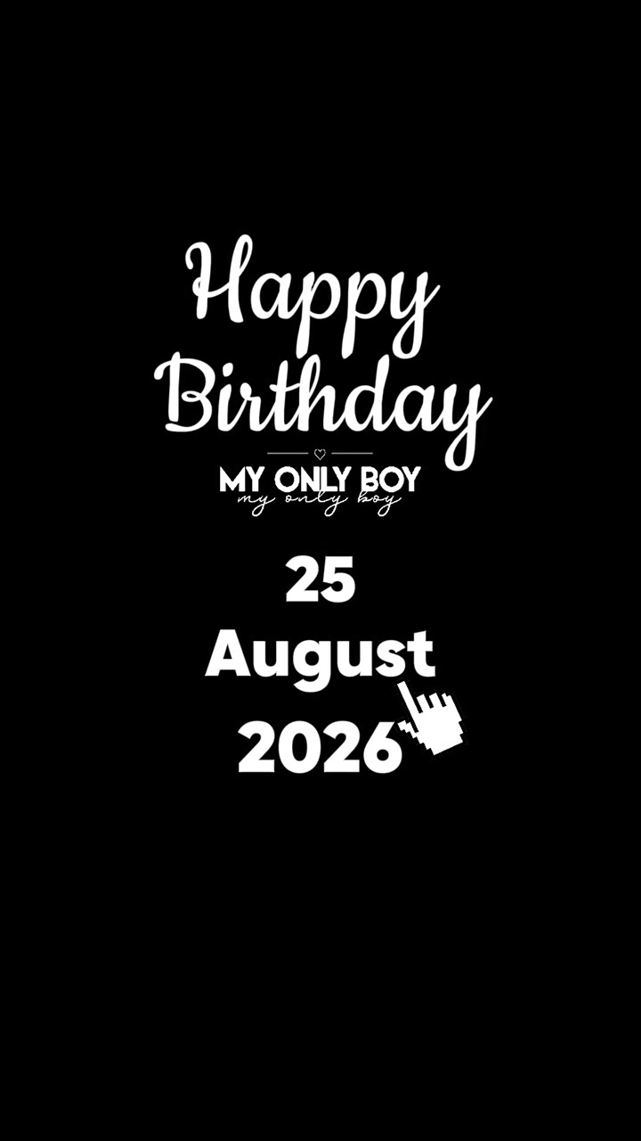 BDAY SON 25 AUG