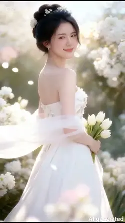 Ghép váy cưới cô dâu