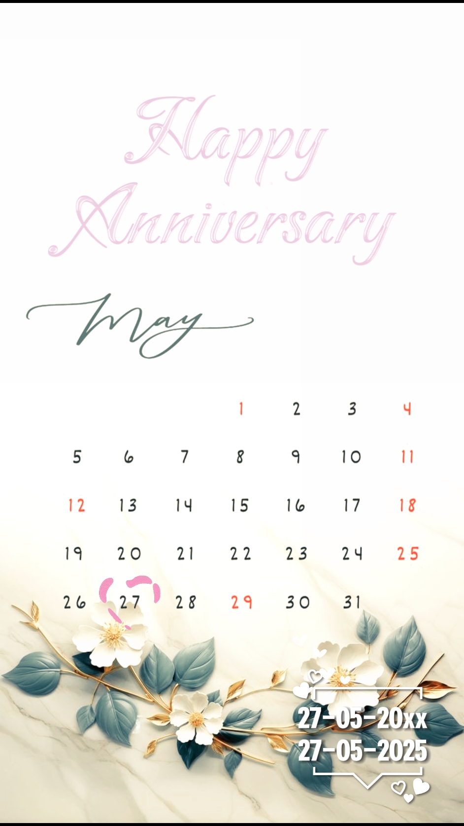 Anniversary 27 May