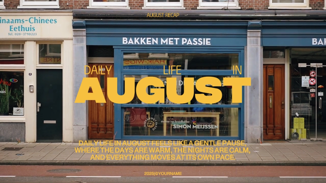 August Recap