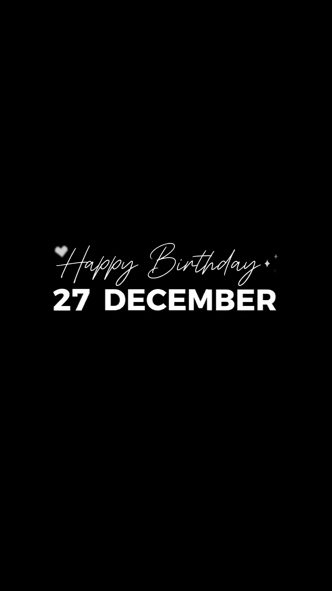 ANNIVERSAIRE DU 27 DÉCEMBRE