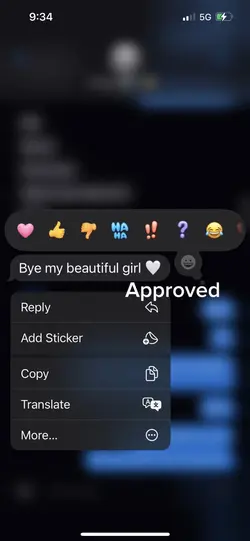 Approved messages