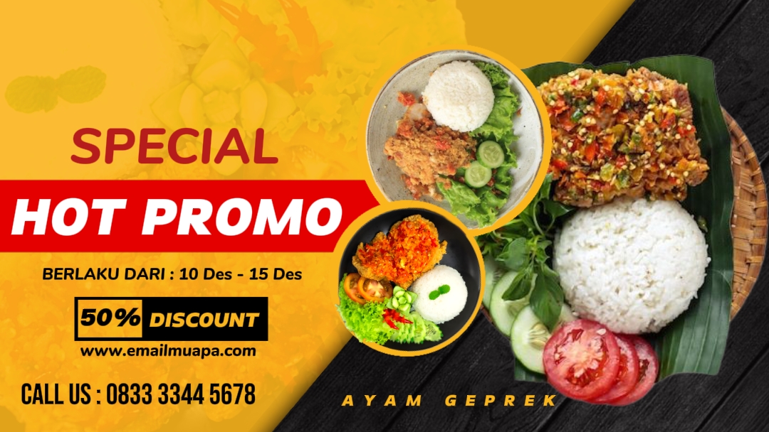 Desain promo makanan