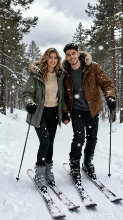 Couple Skiing Trend