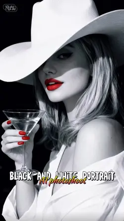 Black white portrait