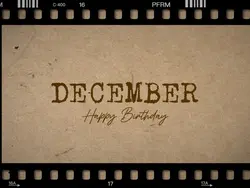 december birthday