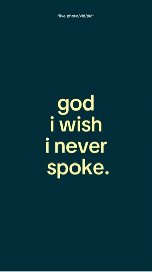 GodIwishineverspoke
