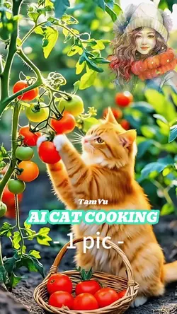 AI CAT COOKING CUTE