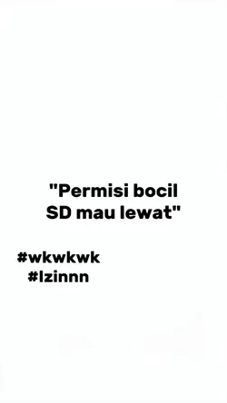 permisi bocil sd 