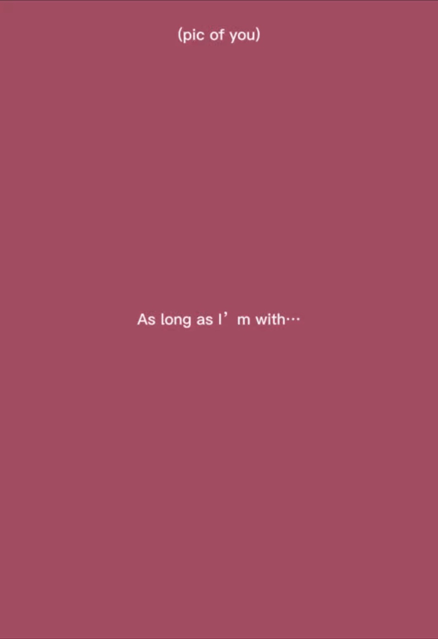 as long as im w/u