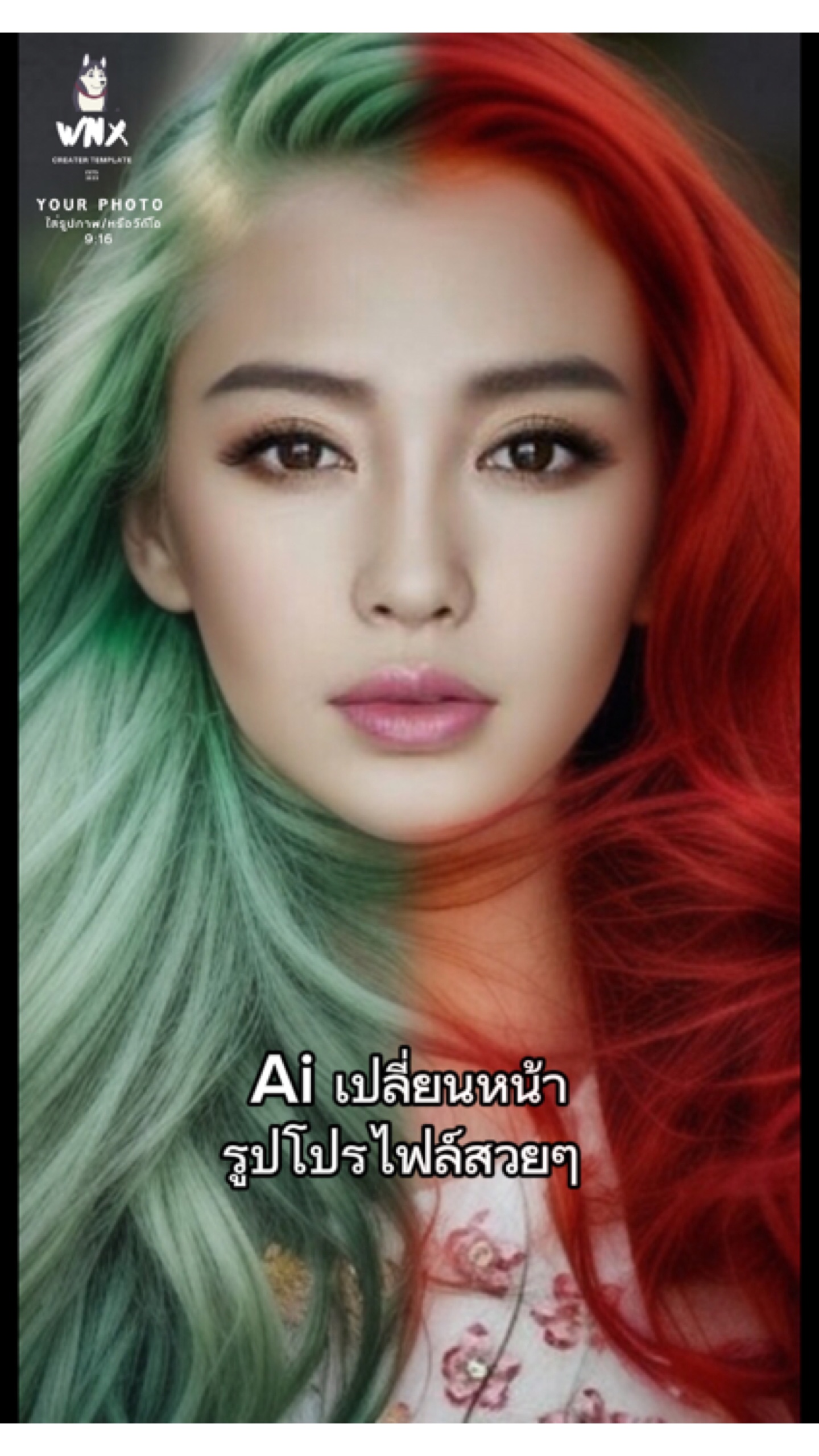 Aiเปลี่ยนรูปโปรไฟล์ girl