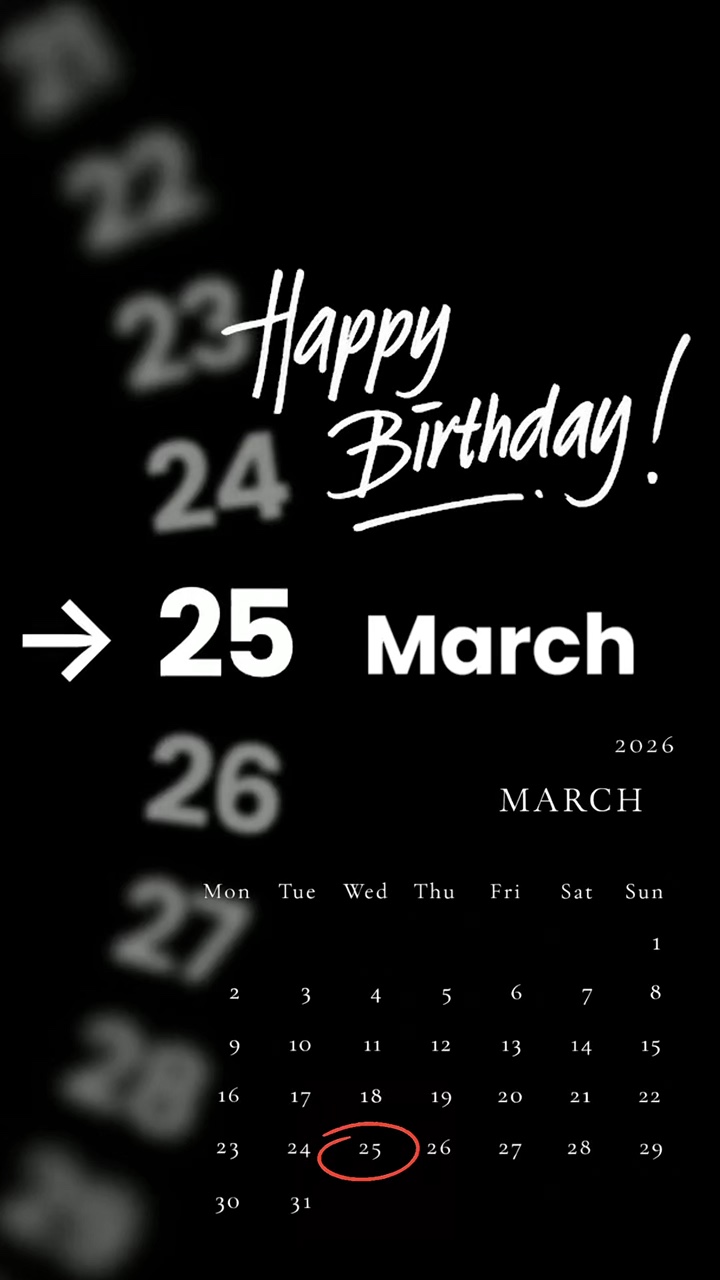 ANNIVERSAIRE 25 MARS