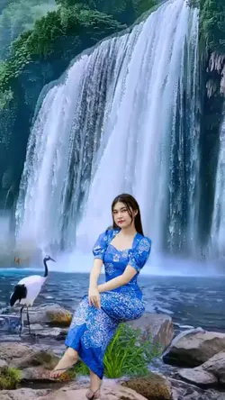 Ghép Ảnh Cảnh Suối 