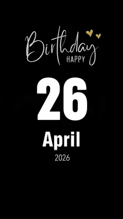 hbd 26 april 2026
