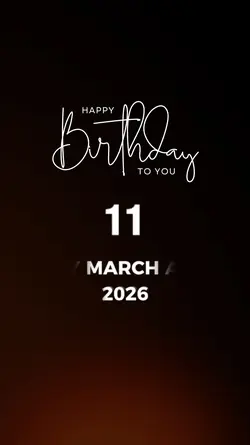 HBD 11 MARCH 2026