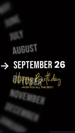 HBD September 26