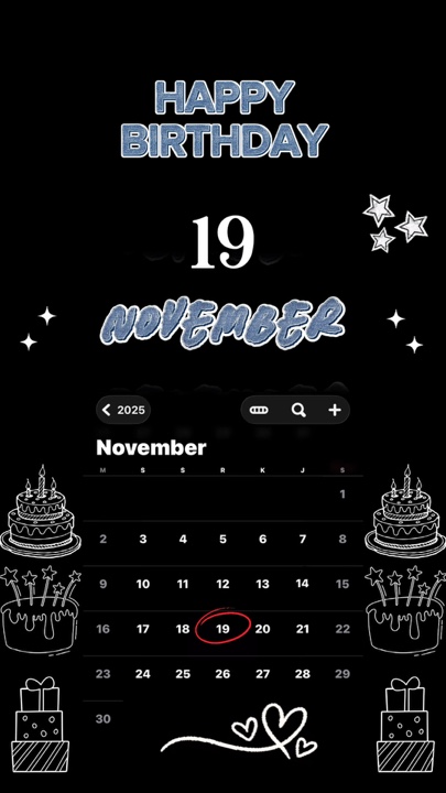 HBD 19 NOVEMBRE 2025