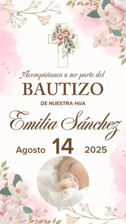 invitación bautizo 