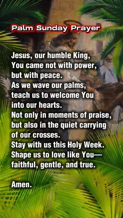 PALM SUNDAY PRAYER 