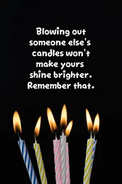 blowing out candles
