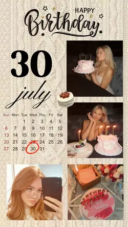 BIRTHDAY 30 JULY